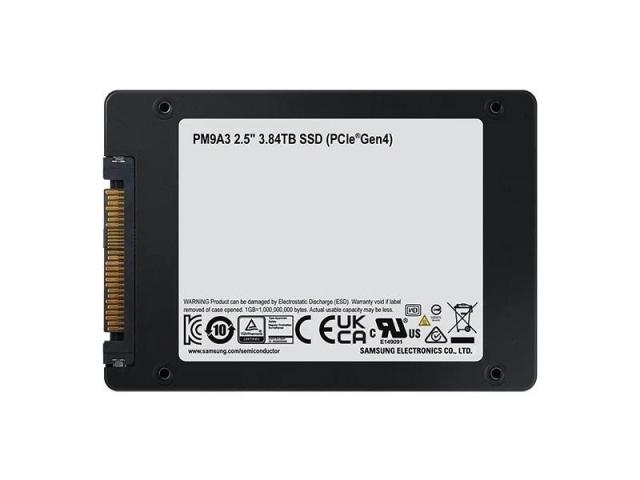 Samsung PM9A3 SSD 3.84 TB, PCIe 4.0 2.5"(6.35 cm)