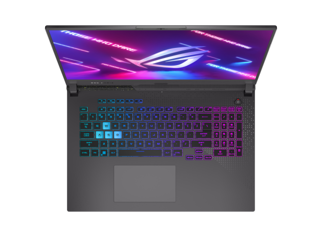 Лаптоп ASUS ROG Strix G17 2023 G713PV-LL144W, AMD Ryzen 9 7940HX 16C (2.4/5.2GHz, 16MB Cache), 17.3" (43.94 cm) WQHD IPS 240Hz, NVIDIA GF RTX4060 8GB GDDR6, 16GB DDR5, 1TB SSD, Windows 11 Home