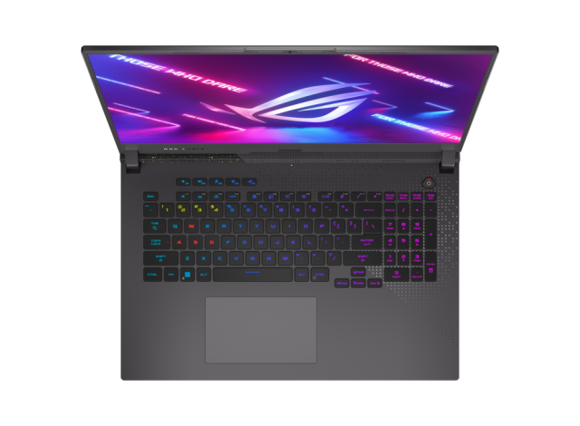 Лаптоп ASUS ROG Strix G17 2023 G713PV-LL144W, AMD Ryzen 9 7940HX 16C (2.4/5.2GHz, 16MB Cache), 17.3" (43.94 cm) WQHD IPS 240Hz, NVIDIA GF RTX4060 8GB GDDR6, 16GB DDR5, 1TB SSD, Windows 11 Home