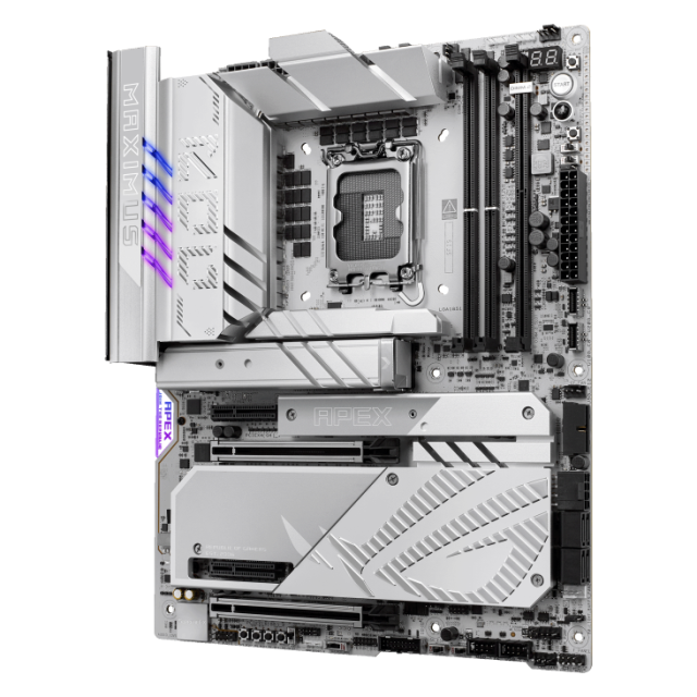 Дънна платка ASUS ROG MAXIMUS Z890 APEX, LGA1851, 2 x DDR5, 6 x M.2 NVMe, 4 x SATA 6Gb/s, Wi-Fi 7, Bluetooth v5.4, ATX