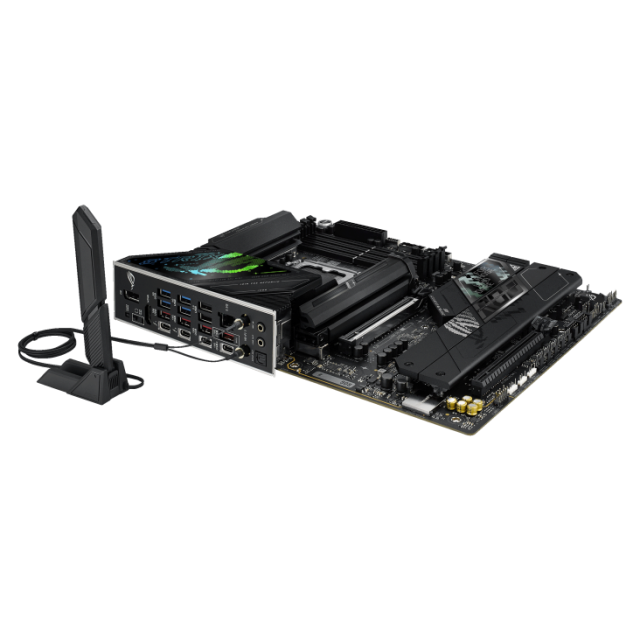 Дънна платка ASUS ROG STRIX Z890-F GAMING WIFI, LGA1851, 4 x DDR5, 5 x M.2 NVMe, 4 x SATA 6Gb/s, Wi-Fi 7, Bluetooth v5.4, HDMI, DP, ATX