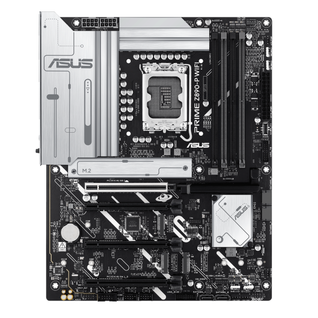 Дънна платка ASUS PRIME Z890-P WIFI, LGA1851, 4 x DDR5, 4 x M.2 NVMe, 4 x SATA 6Gb/s, Wi-Fi 7, Bluetooth v5.4, HDMI, DP, ATX