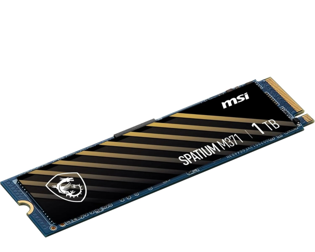 MSI SPATIUM M371 SSD, 1TB M.2 NVMe PCIe Gen3x4