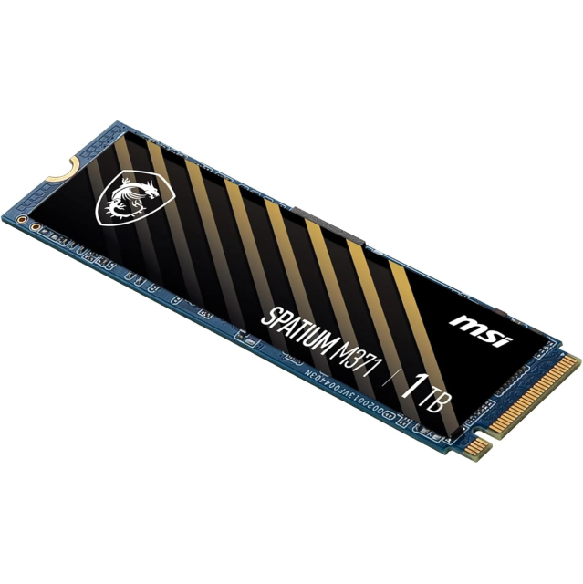 MSI SPATIUM M371 SSD, 1TB M.2 NVMe PCIe Gen3x4