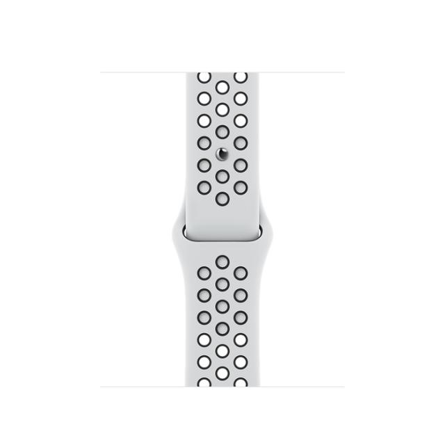 Часовник Apple Watch Nike Series 7 GPS, 41mm Starlight Aluminium Case with Pure Platinum/Black Nike Sport Band - Regular