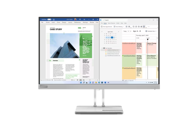 Монитор LENOVO L27E-40, 27.0" (68.6cm) WLED VA Anti-glare, 100Hz, 4ms, 300 cd/m², VGA, 2 x HDMI