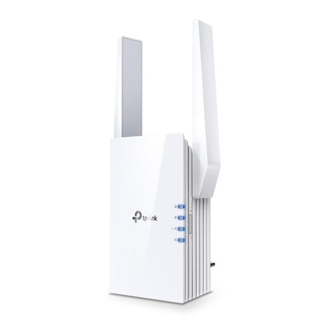 Безжичен Range Extender TP-Link RE605X AX1800, 2.4GHz (574 Mbps)/ 5.0 GHz (1200Mbps), 1x 0/100/1000M, AX Wi-Fi 6