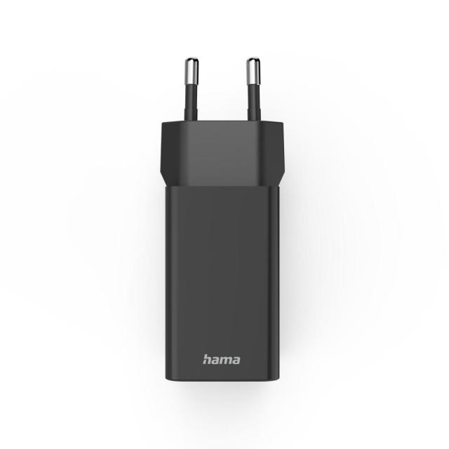 HAMA Мини Зарядно 35 W, 1x USB-C PD, 3x USB-A, Черно