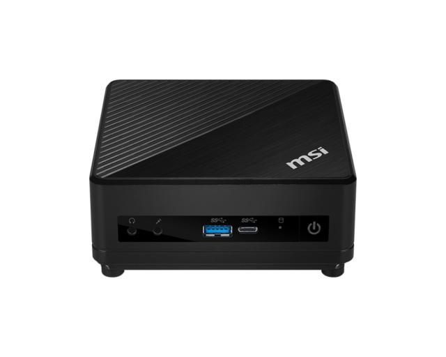 Настолен компютър MSI CUBI 5 10M-063EU, Intel Core i5-10210U, 1.60 GHz, RAM 8GB (1x8), 2x DDR4 2666MHz SO-DIMMs, up to 64GB, SSD M.2 PCIE 512GB, 802.11 AX, BT 5, Windows 10 Home, 65W, 124 X 124 X 53.7 mm, 0.55 kg, Black