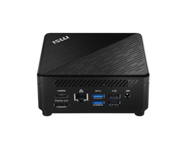 Настолен компютър MSI CUBI 5 10M-063EU, Intel Core i5-10210U, 1.60 GHz, RAM 8GB (1x8), 2x DDR4 2666MHz SO-DIMMs, up to 64GB, SSD M.2 PCIE 512GB, 802.11 AX, BT 5, Windows 10 Home, 65W, 124 X 124 X 53.7 mm, 0.55 kg, Black