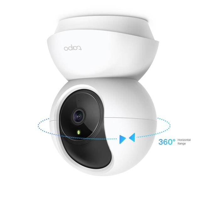 IP камера TP-Link Tapo C210Pan/Tilt камера, 360 °, 3Mpix, H.264, MJPEG, IR осветленост (до 9м), Wi-Fi, аудио, MicroSD