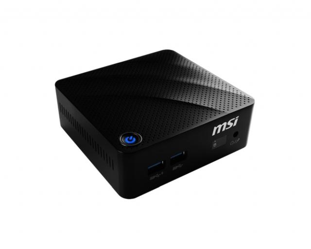 Настолен компютър MSI CUBI N 8GL-001BEU, Barebone Mini-PC, Intel Gemini Lake Celeron N4000 (1.1GHz, up to 2.6GHz), without RAM (0GB), 1x DDR4 SO-DIMM, NO SSD, NO HDD, Gigabit LAN, WiFi 802.11 AC, BT 4.2, NO OS, 40 W, Black