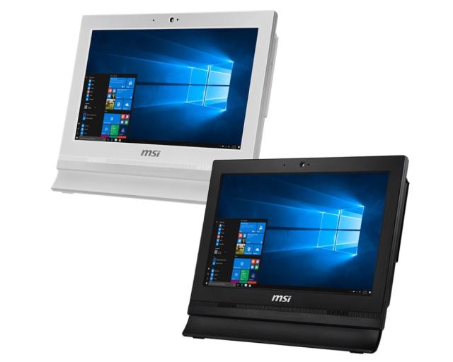 Настолен компютър - всичко в едно MSI PRO 16T 10M-002XEU, Intel Celeron 5205U, 1.9GHz, 15.6 HD+ 1366x768, Single Touch, Anti-Glare, UMA, DDR4 SO-DIMM 4GB (1x4), up to 32GB, SSD 256GB M.2 PCIE, HDD Caddy, 802.11 AC, BT 5, 2x RJ-45, LPT Port, COM Port 