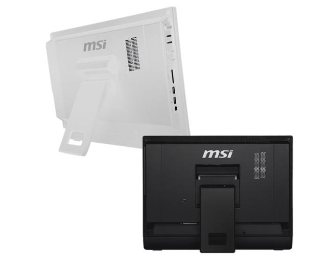 Настолен компютър - всичко в едно MSI PRO 16T 10M-002XEU, Intel Celeron 5205U, 1.9GHz, 15.6 HD+ 1366x768, Single Touch, Anti-Glare, UMA, DDR4 SO-DIMM 4GB (1x4), up to 32GB, SSD 256GB M.2 PCIE, HDD Caddy, 802.11 AC, BT 5, 2x RJ-45, LPT Port, COM Port 