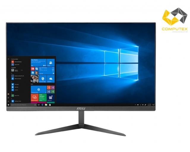 Настолен компютър - всичко в едно MSI PRO 24X 10M-042EU, i5-10210U, 23.8" IPS Grade Narrow 2.2mm Panel, 1920x1080 with Anti-Flicker, UHD Graphics, RAM 8GB (1x8), 1 slot free, SSD 512GB M.2 PCIE, 2.5'' slot free, Dual LAN, 802.11 AC, BT 5, Speakers, W