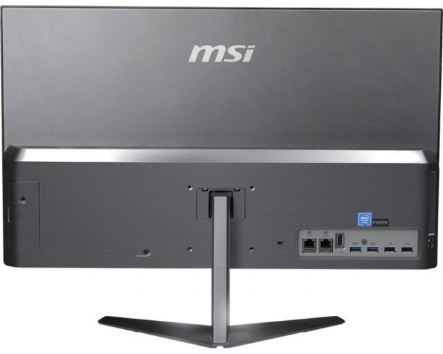 Настолен компютър - всичко в едно MSI PRO 24X 10M-042EU, i5-10210U, 23.8" IPS Grade Narrow 2.2mm Panel, 1920x1080 with Anti-Flicker, UHD Graphics, RAM 8GB (1x8), 1 slot free, SSD 512GB M.2 PCIE, 2.5'' slot free, Dual LAN, 802.11 AC, BT 5, Speakers, W