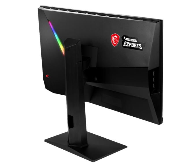 Монитор MSI Optix MAG251RX, 24.5", 1ms, 240Hz, IPS, FHD 1920x1080, AG, HDR 400, G-SYNC Compatible, FreeSync, Gaming OSD, 400 nits, 1000:1, DCR 100M:1, 2 x HDMI 2.0, DP 1.2a, 1x USB C (DP alt.), 1x Earphone, Tilt, Heigh Adj., VESA100, Frameless, 9S6-3