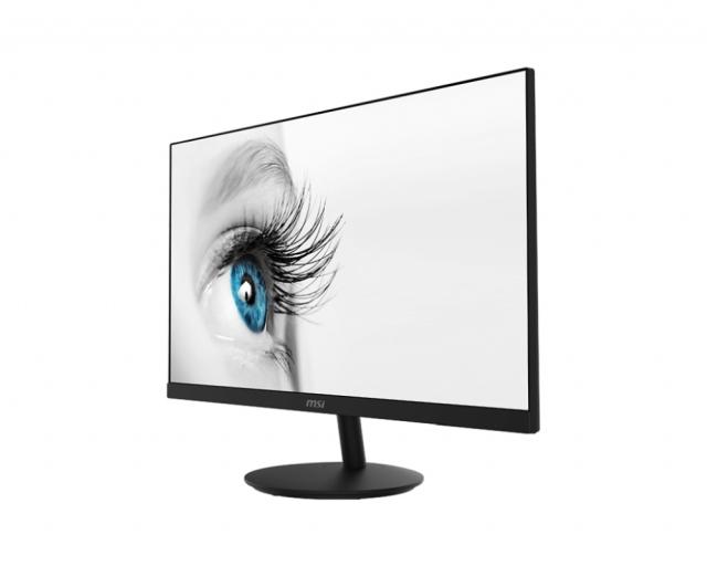 Монитор MSI PRO MP271, 27", IPS, 5ms, FHD 1920x1080, Exclusive Display Kit, Anti-Glare, Less Blue Light, Anti-Flicker, Speakers 2x2W, HDMI (Up to 75Hz), VGA, Mic-in, Headphone out, 250 cd/m2, Tilt, VESA 100, 9S6-3PA2CT-039