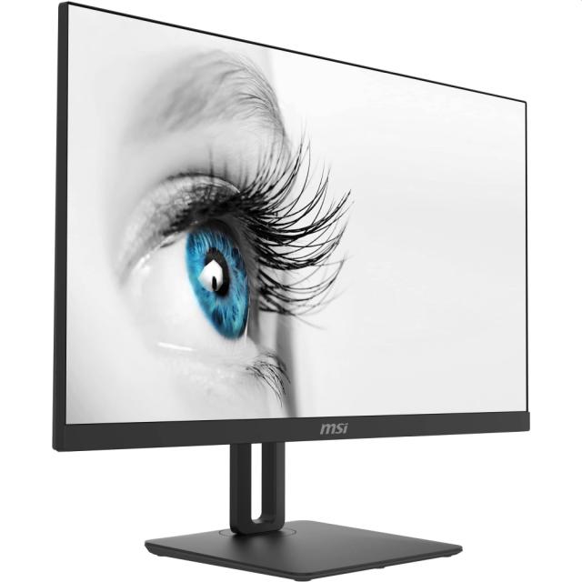 Монитор MSI PRO MP271P, 27", IPS, 5ms, FHD 1920x1080, Exclusive Display Kit, Anti-Glare, Less Blue Light, Anti-Flicker, Speakers 2x2W, HDMI (Up to 75Hz), VGA, Mic-in, Headphone out, 1000:1, 250 cd/m2, Tilt, Heigh. Adj., VESA 100, 9S6-3PA2AT-019
