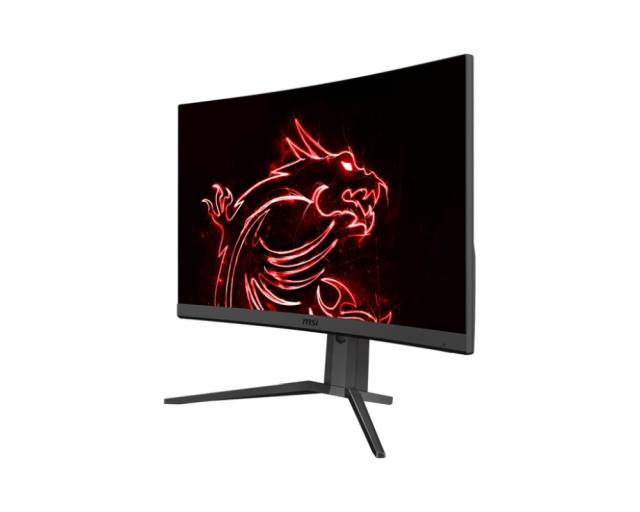 Монитор MSI Optix G27CQ4P, 27", VA, 165Hz, 1ms, WQHD 2560x1440, Curve 1500R, FreeSync Premium, Night Vision, Anti-Flicker, Less Blue Light, 91.8% DCI-P3, 3000:1, 2x HDMI, DP, Tilt, Heigh Adj. 0-130mm, Frameless, VESA 100, 9S6-3CB04T-020