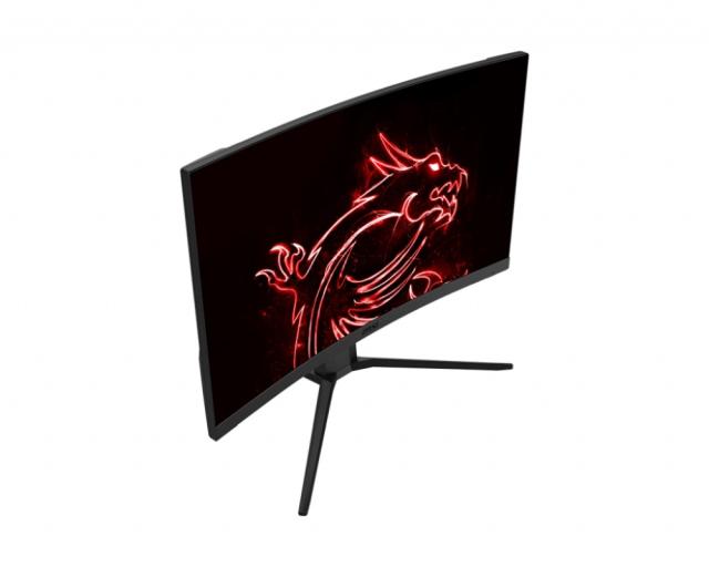 Монитор MSI Optix G27CQ4P, 27", VA, 165Hz, 1ms, WQHD 2560x1440, Curve 1500R, FreeSync Premium, Night Vision, Anti-Flicker, Less Blue Light, 91.8% DCI-P3, 3000:1, 2x HDMI, DP, Tilt, Heigh Adj. 0-130mm, Frameless, VESA 100, 9S6-3CB04T-020