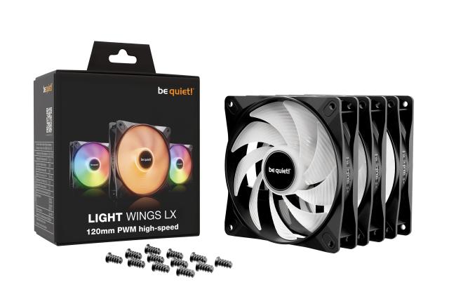 Комплект вентилатори be quiet! Fan Pack 3-in-1 3 x 120mm, LIGHT WINGS LX 120mm PWM