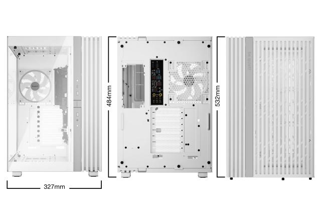 Кутия be quiet! LIGHT BASE 900 FX White, Big Tower, 1 x USB 3.2 Gen 2 Type-C, 2 x USB 3.2 Type A, E-ATX / XL-ATX / ATX / M-ATX / Mini-ATX