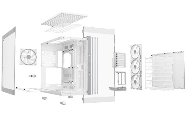 Кутия be quiet! LIGHT BASE 900 FX White, Big Tower, 1 x USB 3.2 Gen 2 Type-C, 2 x USB 3.2 Type A, E-ATX / XL-ATX / ATX / M-ATX / Mini-ATX