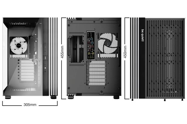 Кутия be quiet! LIGHT BASE 600 LX Black, Middle Tower, 1 x USB 3.2 Gen 2 Type-C, 2 x USB 3.2 Type A, ATX / mATX / Mini-ATX