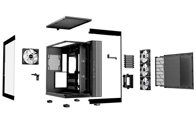 Кутия be quiet! LIGHT BASE 600 LX Black, Middle Tower, 1 x USB 3.2 Gen 2 Type-C, 2 x USB 3.2 Type A, ATX / mATX / Mini-ATX