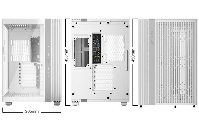 Кутия be quiet! LIGHT BASE 600 DX White, Middle Tower, 1 x USB 3.2 Gen 2 Type-C, 2 x USB 3.2 Type A, ATX / mATX / Mini-ATX