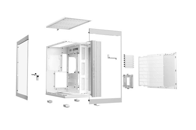 Кутия be quiet! LIGHT BASE 600 DX White, Middle Tower, 1 x USB 3.2 Gen 2 Type-C, 2 x USB 3.2 Type A, ATX / mATX / Mini-ATX