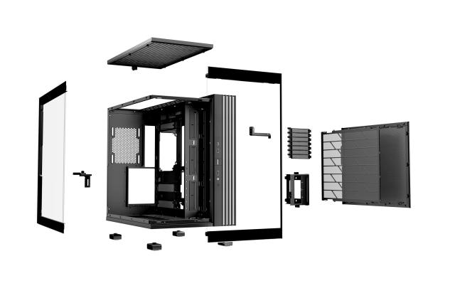 Кутия be quiet! LIGHT BASE 600 DX Black, Middle Tower, 1 x USB 3.2 Gen 2 Type-C, 2 x USB 3.2 Type A, ATX / mATX / Mini-ATX