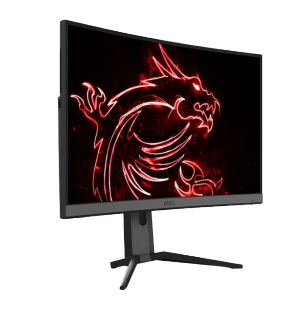 Монитор MSI Optix MAG272CQR, 27", 1ms, 165Hz, VA, WQHD 2560x1440, CURVED 1500R, AG, FreeSync, Mystic Light, Gaming OSD, HDR Ready, 300 cd/m2, 3000:1, DCR 100M:1, 2 x HDMI 2.0, DP, USB Type C (DP Alt.), USB hub, Tilt, Height adj, Frameless, 9S6-3CA66T
