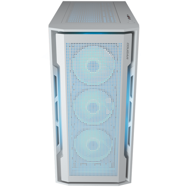 Кутия COUGAR Uniface RGB White, Mid Tower, 2 x USB 3.0, 1 x USB Type-C, Mini ITX / Micro ATX / ATX / CEB / E-ATX