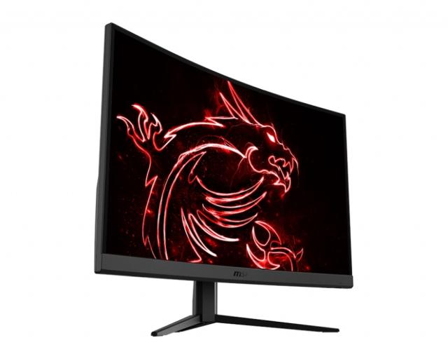Монитор MSI Optix G32CQ4, 31.5", VA, 165Hz, 1ms, WQHD 2560x1440, Curve 1500R, FreeSync Premium, Anti-glare, Anti-Flicker, 250 cd/m2, Contrast 3000:1, DCR 100M:1, 2 x HDMI 2.0, 1 x DP, 1x Earphone, Tilt, VESA100, Frameless, 9S6-3DB51T-001