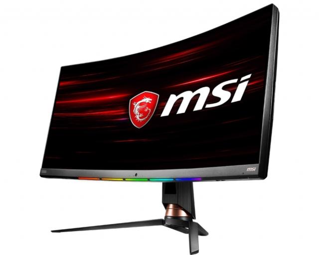 Монитор MSI Optix MPG341CQR, 34", VA LED, UWQHD 3440 x 1440, 21:9, Curve 1800R, 144Hz, 1ms, FreeSync, HDR 400, Smart Webcam, Mystic Light, GameSense, Gaming OSD, Lift Stand, 400 cd/m2, 3000:1, DCR 100M:1, DP, 2xHDMI, USB Type C (video), 3xUSB, 9S6-3D