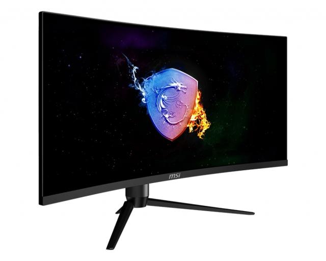 Монитор MSI Optix MAG342CQRV, 34", VA, 100Hz, 1ms, UWQHD 3440x1440, 21:9, Curve 1500R, AG, Mystic Light, Night Vision, Anti-Flicker, Adaptive-Sync, 250 cd/m2, Contrast 3000:1, DCR 100M:1, 2x HDMI, DP 1.2, Height Adj., Tilt, Swivel, Pivot, Frameless, 