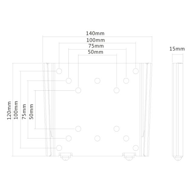 Стойка Neomounts by NewStar Flat Screen Wall Mount (fixed, ultrathin)