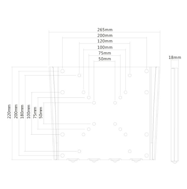 Стойка Neomounts by NewStar Flat Screen Wall Mount (fixed, ultrathin)