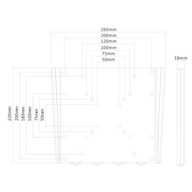 Стойка Neomounts by NewStar Flat Screen Wall Mount (fixed, ultrathin)