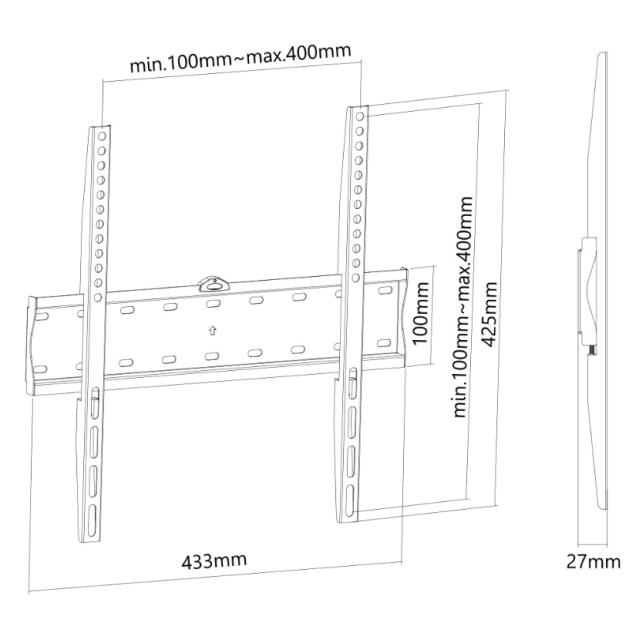 Стойка Neomounts by NewStar Flat Screen Wall Mount (fixed)