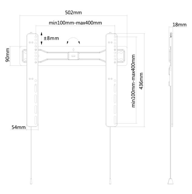 Стойка Neomounts by NewStar Flat Screen Wall Mount (fixed)
