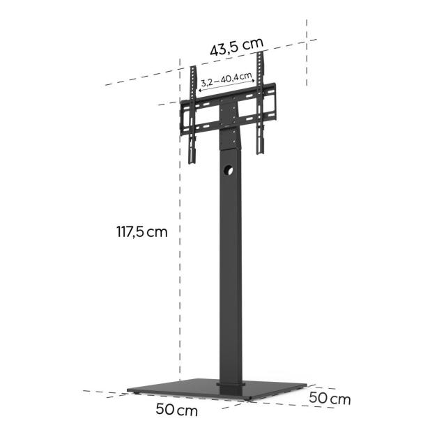 HAMA Стойка за TV, регулируема, 165 cm (65"), до 35 кг