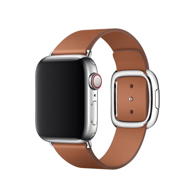 Каишка за часовник Apple Watch 40mm Band: Saddle Brown Modern Buckle - Medium