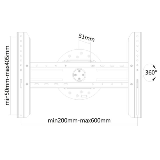Стойка Neomounts by NewStar Flat Screen Wall Mount (fixed) Portrait/landscape mode