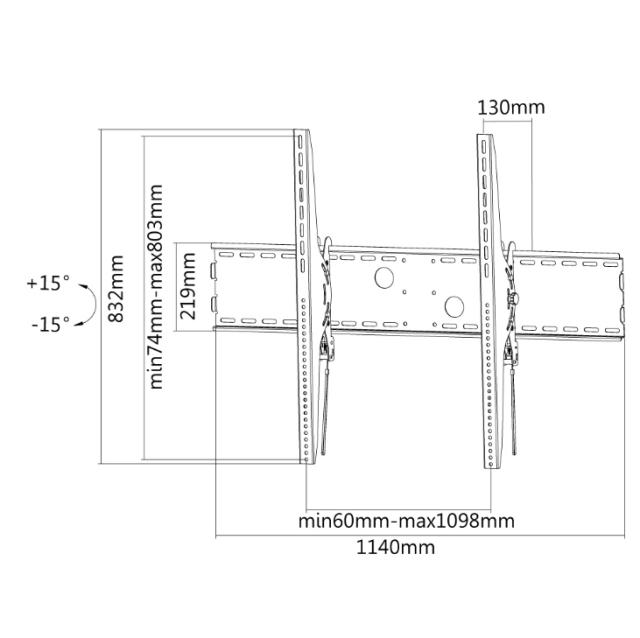 Стойка Neomounts by NewStar Flat Screen Wall Mount - ideal for Large Format Displays (tiltable)