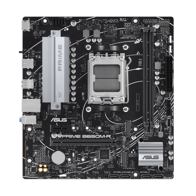 Дънна платка ASUS PRIME B650M-R, AM5, 2xDDR5, 2 x M.2, 4 x SATA 6Gb/s, HDMI, mATX