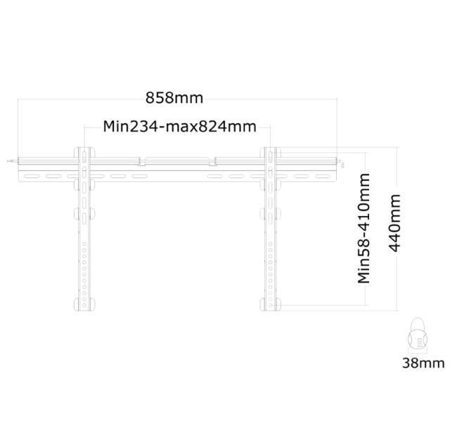 Стойка Neomounts by NewStar Flat Screen Wall Mount (fixed, ultrathin)