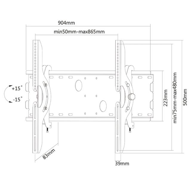 Стойка Neomounts by NewStar Flat Screen Wall Mount (tiltable)